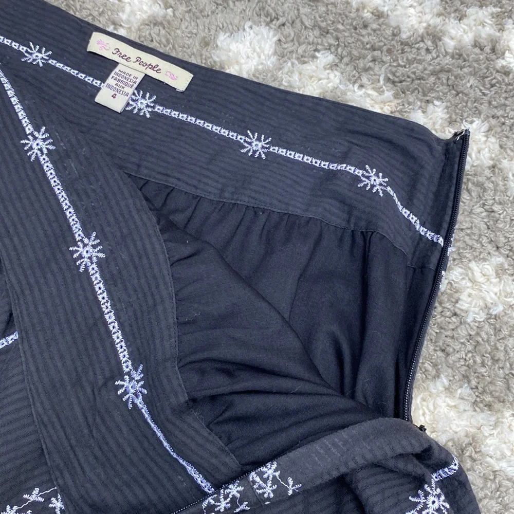 Free People Skater Skirt size 4 Black and White